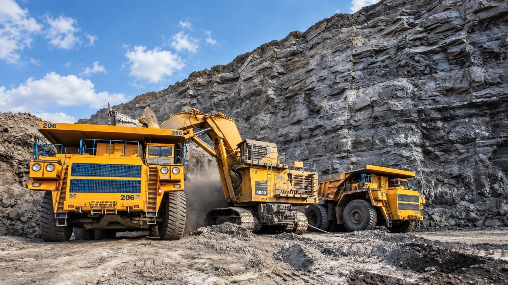 Mining trucks